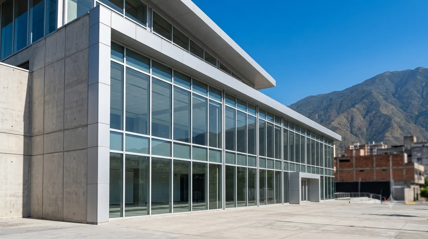 Fachada industrial de aluminio en Valencia